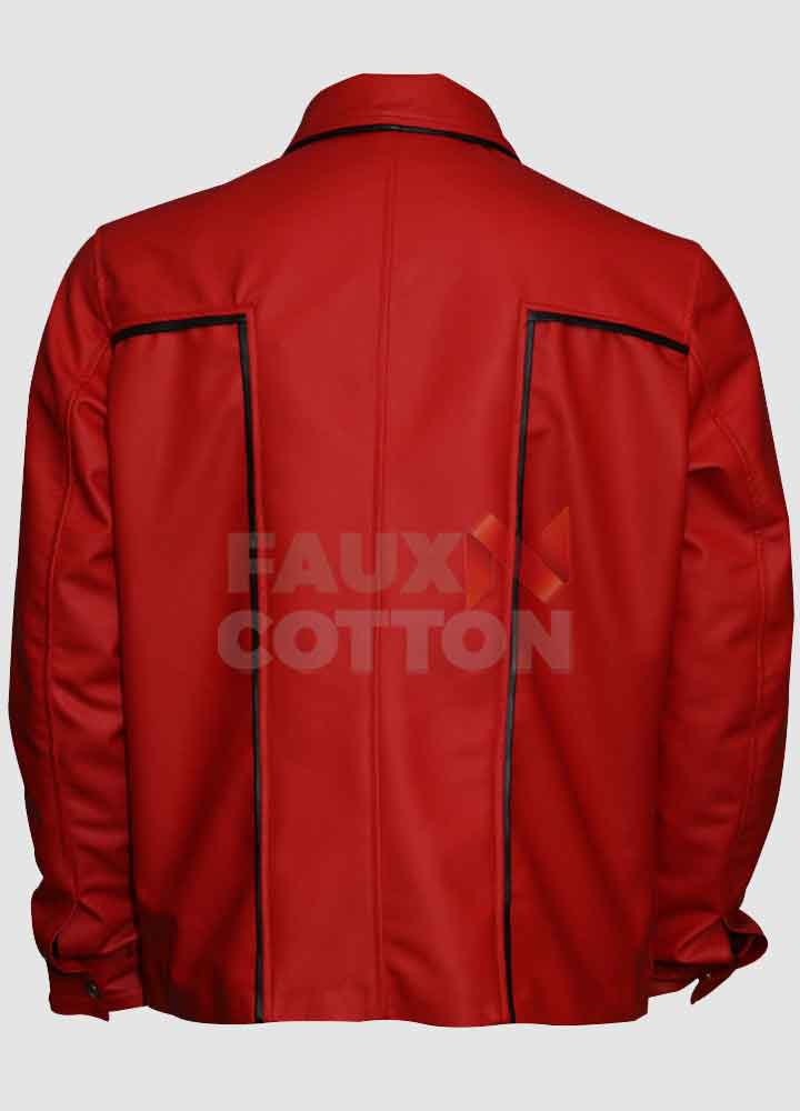 Elvis Presley The King Of Rock Shirt Collar Red Jacket Elvis Presley The King Of Rock Shirt Collar Red Jacket